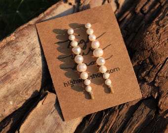 Horquillas de perlas de agua dulce