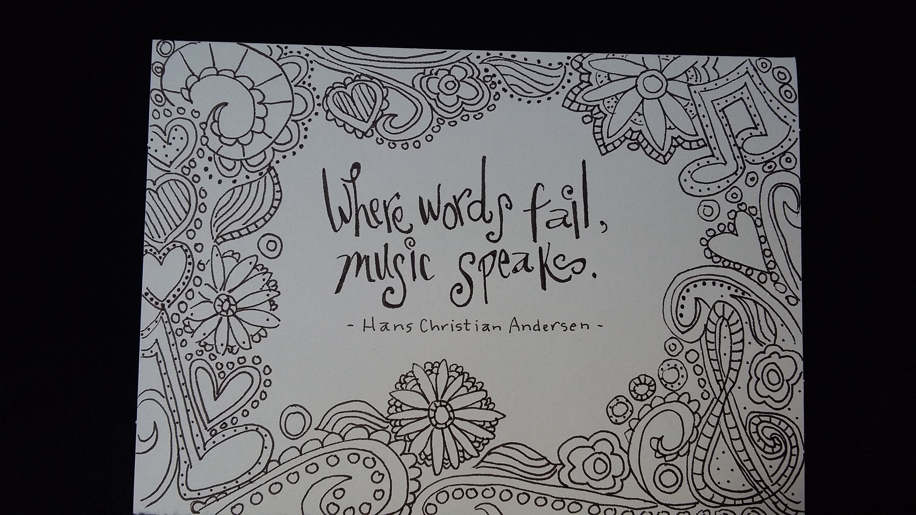Hand-drawn Coloring Note Cards – Custom Text, Encouragement (set of 8 ...