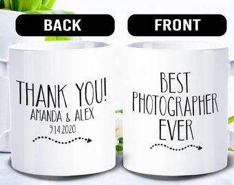 Wedding Photographer Gift  - Thank You Wedding Photography Mug - WED008