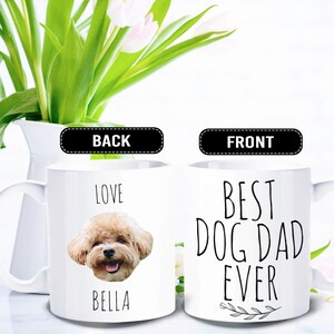 Custom Dog Dad Mug, Personalized Dog Lover Gift, Dog Dad Gift, Custom Pet Mug- FAM006