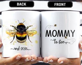 Mommy to be Mug, EST 2026 Gifts for pregnancy announcement, Personalized Mommy Mug with year - FAM014