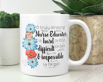 Nurse Educator Gifts, Personalized Nurse Educator Mug, Educator Of Nursing, Appreciation Gift, Nursing Professor, Thank You Gift - PRO001