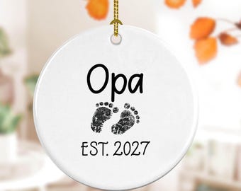 Opa Ornament, Gifts for Opa, Gift for German Grandfather, Personalized Ornament for Opa, Grandparent Gifts - FAM003