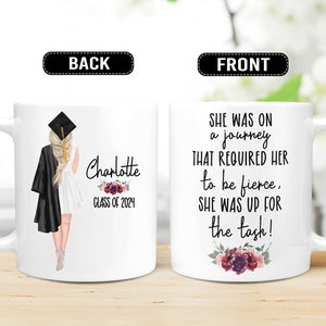 Personalized PHD Graduation Mug Gifts, Class of 2024, Senior 2024, High School Graduation, College Graduation GRA008 image 1