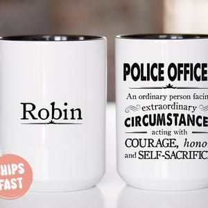 Police Officer Gifts, Custom Police Retirement Mug, Law Enforcement Gift, Appreciation Gift - PRO007