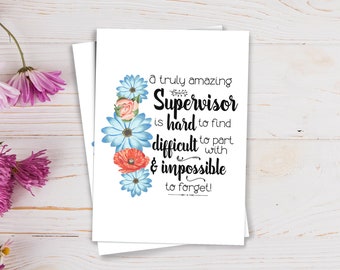 gift ideas for dissertation supervisor Supervisor Thank you gift - Greeting Card, Appreciation Gift - PRO001