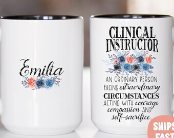 Clinical Instructor Gift, Clinical Instructor Mug, Personalized Mug, Nurse Definition, Nursing Instructor, Appreciation Gift - NUR010