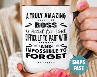 Thank You Gift for Boss, Gifts for Boss, Farewell Gift, Custom Appreciation Mug, Retirement Gift, Boss Mug, Personalized Gift - PRO002