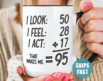 95th Birthday Gift, Funny Birthday Mug Gift, Grandma Birthday, Grandma Grandpa Gift, Great Grandma Mug, 1931 Coffee Mug, Custom Mug BDY001