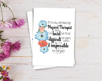 Physical Therapist Gift - Physical Therapist Card - Appreciation Gift - PRO001