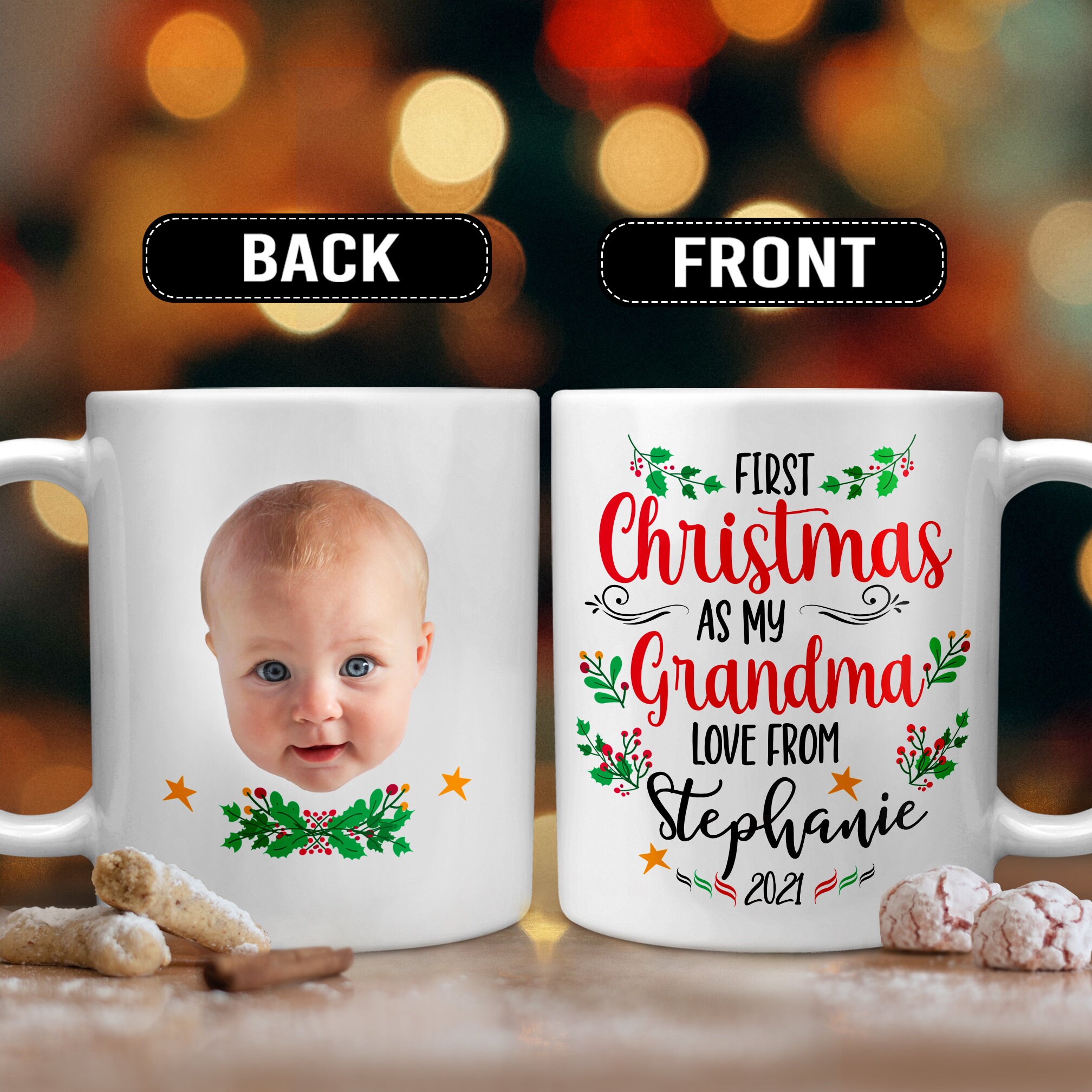 Last Minute Gifts for Grandma - First Time Grandma Mug – Fullmoon Gift