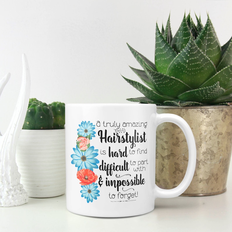 Hairstylist Thank You Gift Hairdresser Appreciation Mug Etsy