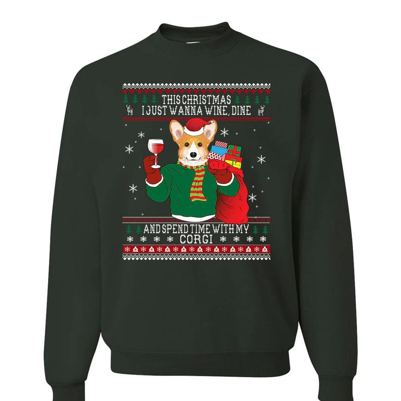 Corgi gift, Pembroke welsh corgi, Ugly Christmas Sweater, Corgi, Welsh Corgi, Corgi art, Corgi Lover, Corgi dog, Corgi lover gift image 6