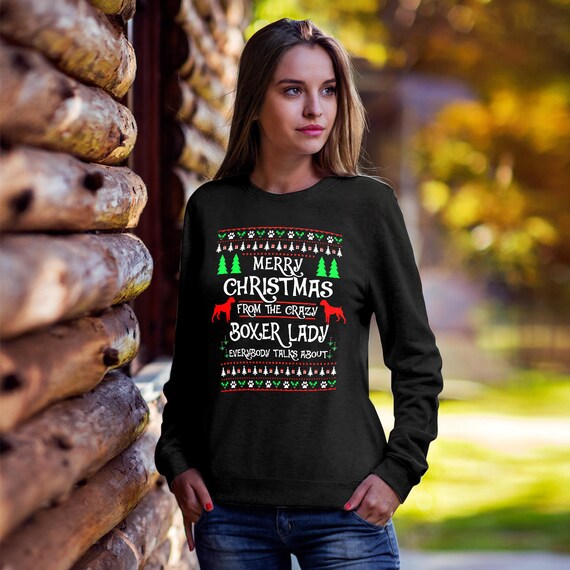 boxer dog ugly christmas sweater