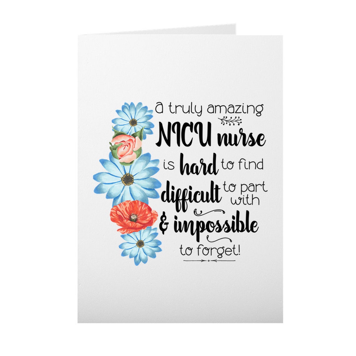 Amazing Nicu Nurse Greeting Card PRO001 Etsy.de