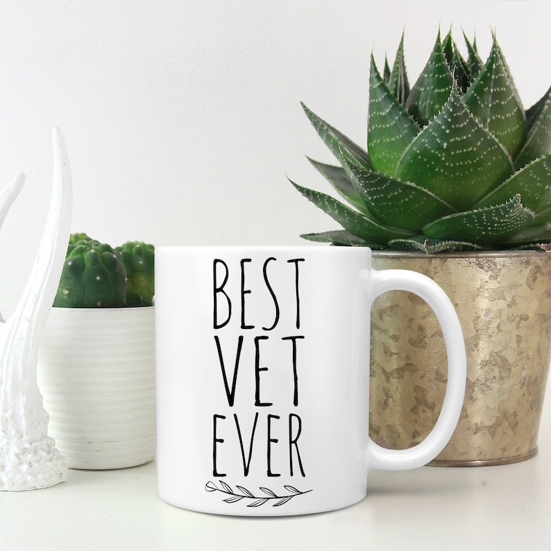 Veterinarian Gift Best Vet Ever Mug Thank You Gift FAM006 | Etsy