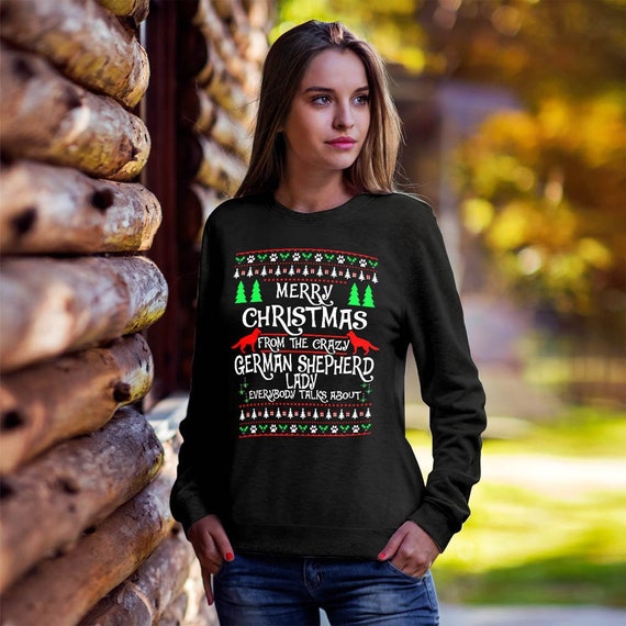 German Shepherd Ugly Christmas Sweater Funny Christmas | Etsy