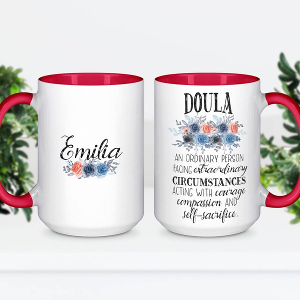 Doula Gift, Personalized Doula Mug, Doula Appreciation Gift, Home Birth Gift, Thank You Gift, Postpartum Doula, Graduation Gift - NUR010