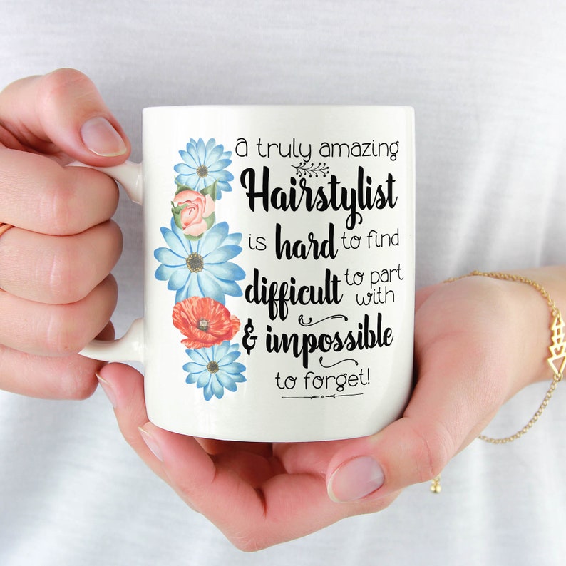 Hairstylist Thank You Gift Hairdresser Appreciation Mug Etsy