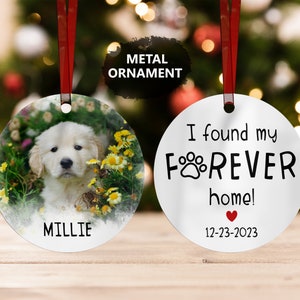 a couple of ornaments with a dog on them