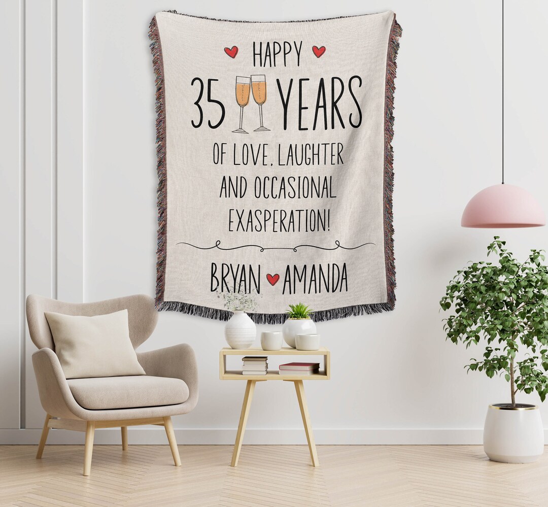 35th Wedding Anniversary Gifts for Her Parents Couple, Personalized ...