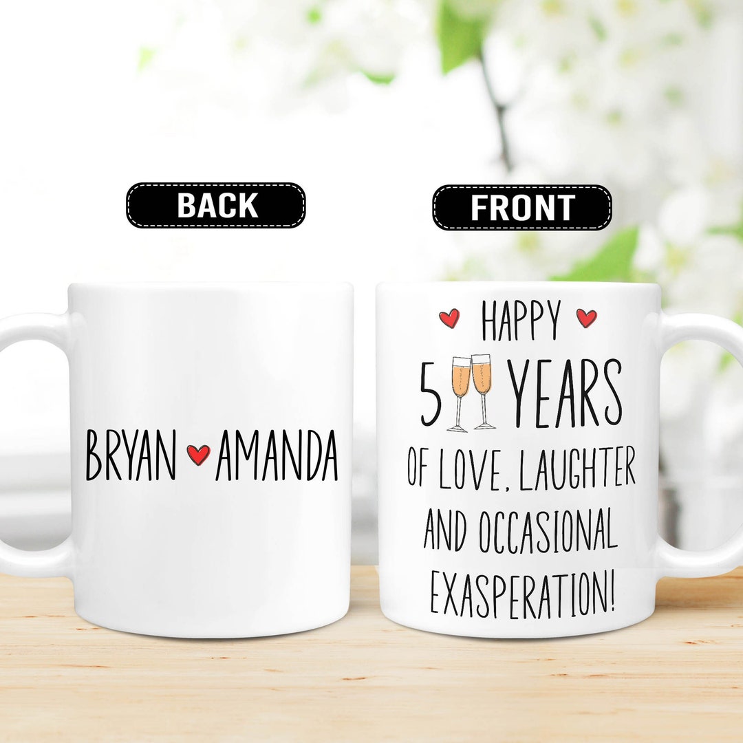 5th Anniversary Gift, Custom Couple Gift, 5 Year Anniversary Gift for ...