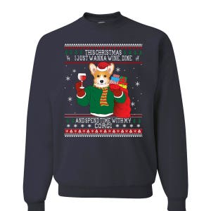 Corgi gift, Pembroke welsh corgi, Ugly Christmas Sweater, Corgi, Welsh Corgi, Corgi art, Corgi Lover, Corgi dog, Corgi lover gift image 4