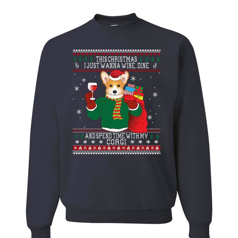 Corgi gift, Pembroke welsh corgi, Ugly Christmas Sweater, Corgi, Welsh Corgi, Corgi art, Corgi Lover, Corgi dog, Corgi lover gift image 4