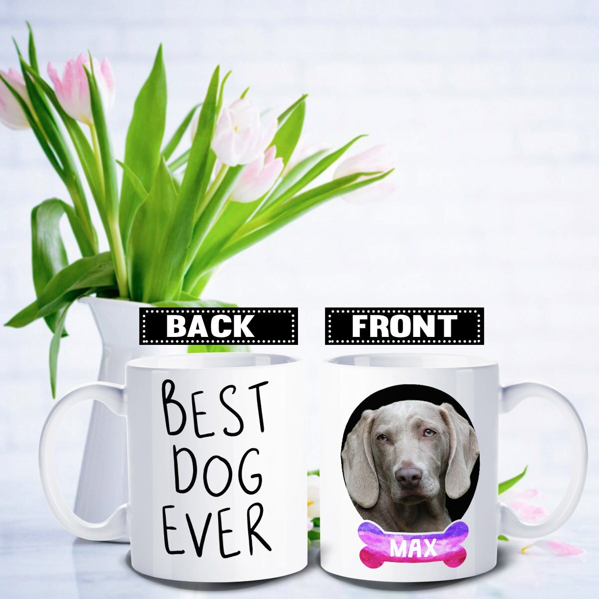 Custom Dog Mug Personalized Photo Gift of Your Pet Best Etsy