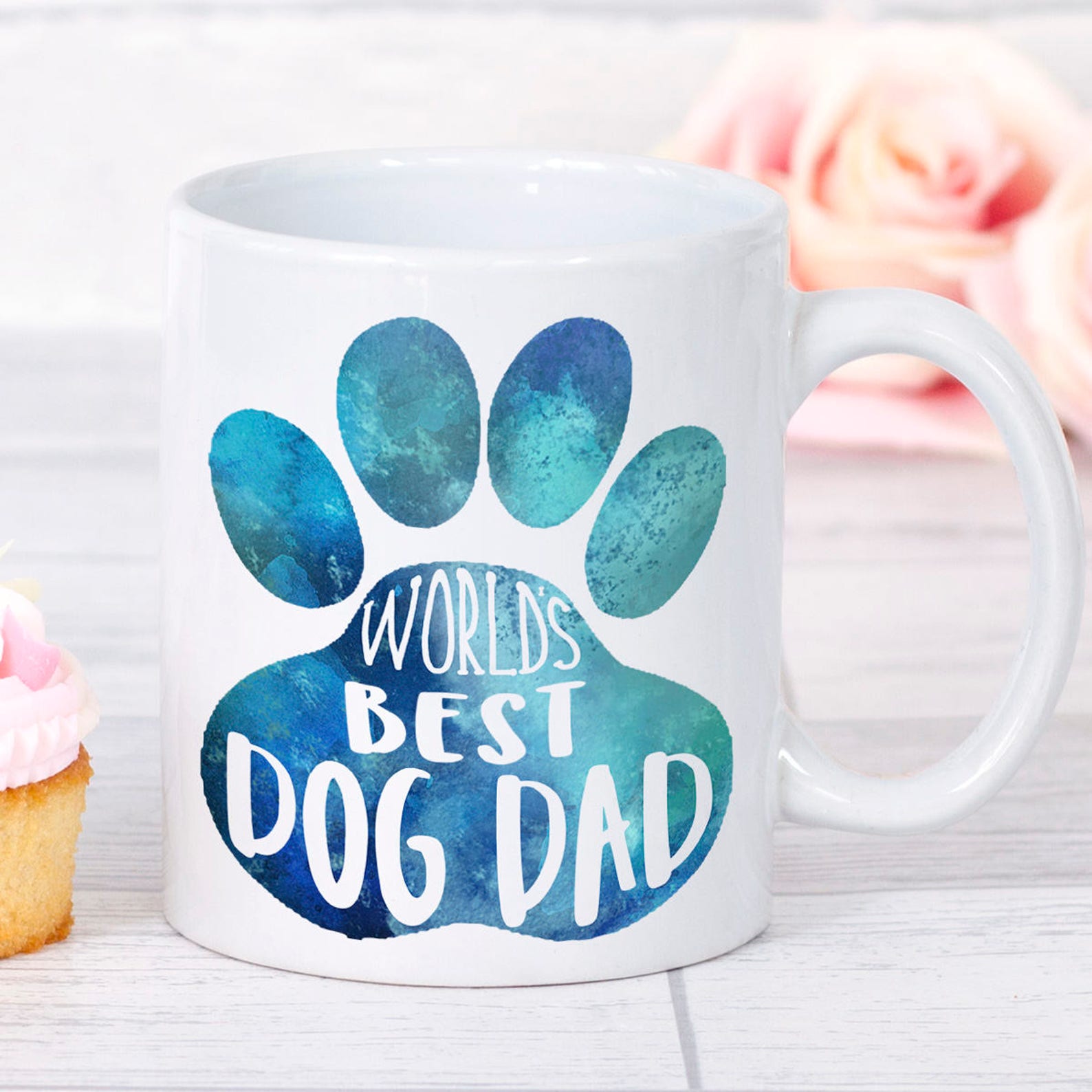 Gift for Dog Dad Dog Dad Fathers Day Worlds Best Dog Dad Etsy