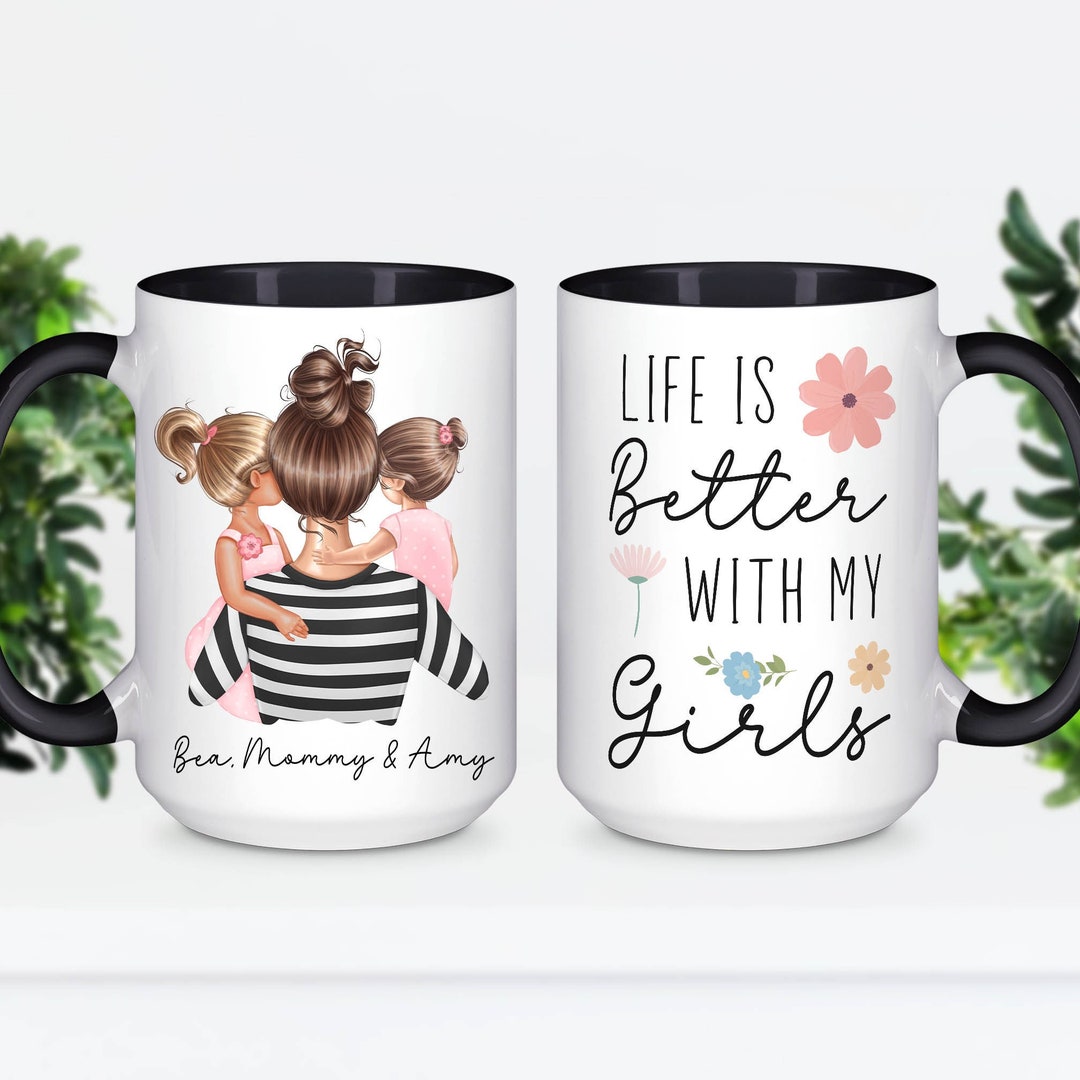 A Bond Unbreakable, A Love Unshakable - Family Personalized Custom Mug - Gift For Mom, Daughter