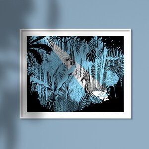 In The Jungle Screen Print 40x50 Cm Unframed Etsy In The Jungle Screen Print 40x50 Cm Unframed Etsy