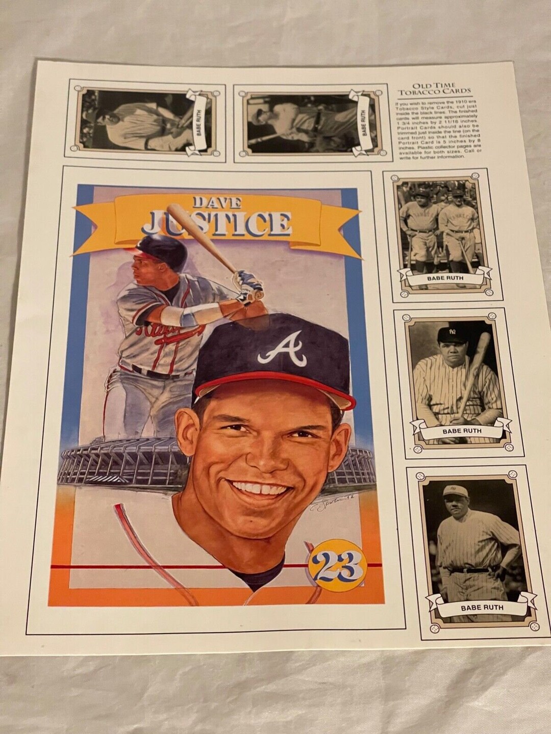 baseball tobacco cards 1992 Sports Cards News Old Time Tobacco Trading Card Convention Souvenir