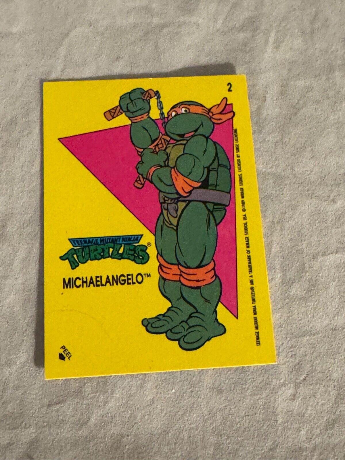 1989 Topps Teenage Mutant Ninja Turtles Michaelangelo #2 Trading