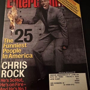 March 2004 Entertainment Weekly Magazine Chris Rock 25 Funniest Issue #756