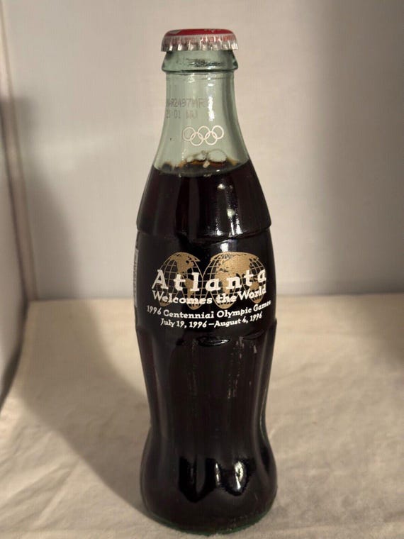 1996 Centennial Olympic Games Coca-cola Coke Atlanta Welcomes