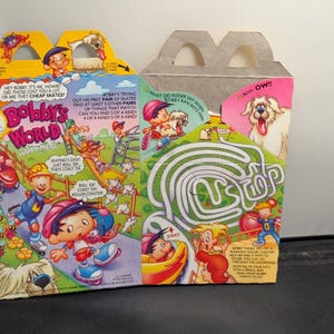 1993 Mcdonald's Howie Mandel Bobby's World Happy Meal Box - Etsy