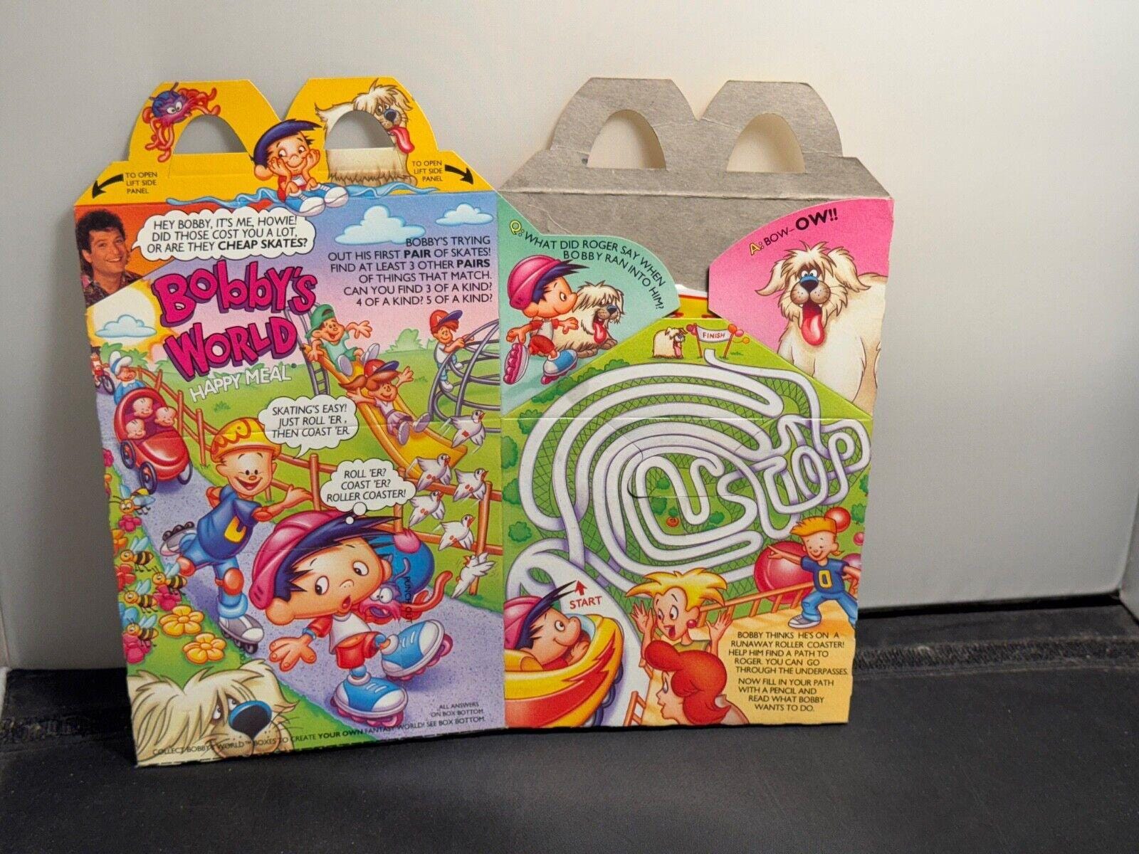 1993 Mcdonald's Howie Mandel Bobby's World Happy Meal Box - Etsy, image size:1600x1200
