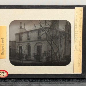 Hampstead London Romantic Period Of English Lit. Magic Lantern Glass Slide