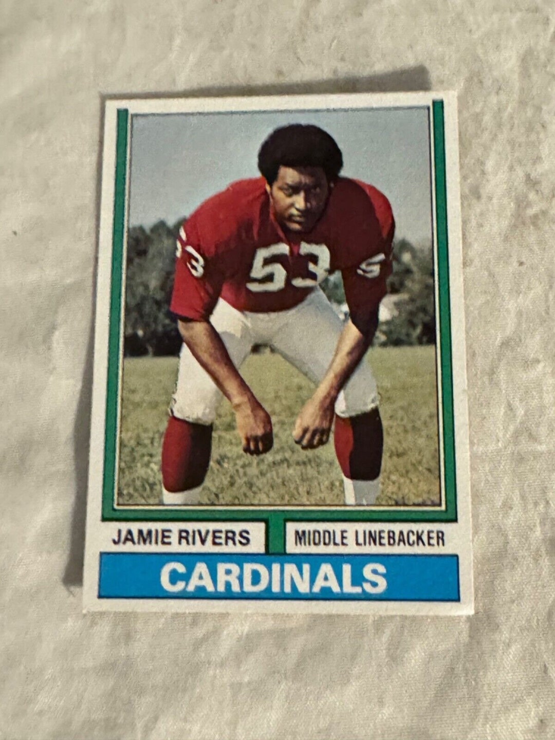 1974 Vintage Jamie Rivers St. Louis Cardinals Topps #508 Football ...