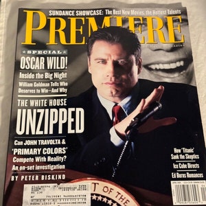 April 1998 Premiere Movie Magazine John Travolta Primary Colors Issue