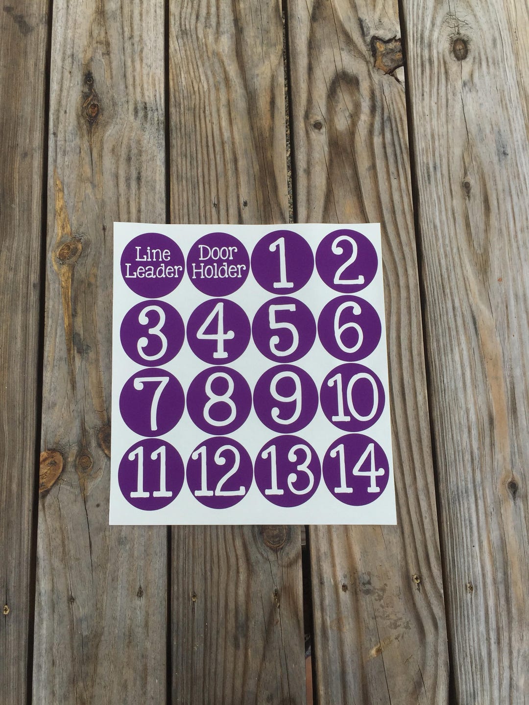 Set of 20 Classroom Vinyl Decal Line Leader Decal Door - Etsy