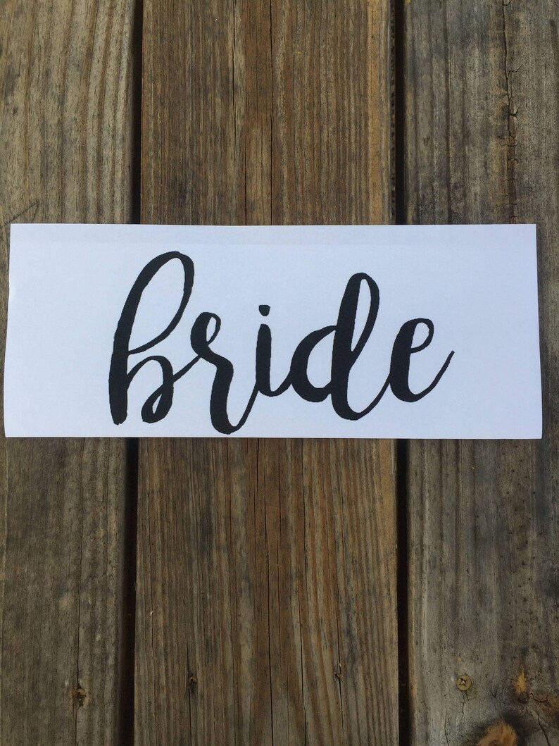 Bride Ironon Vinyl Decal Glitter Ironon Vinyl Decal Etsy