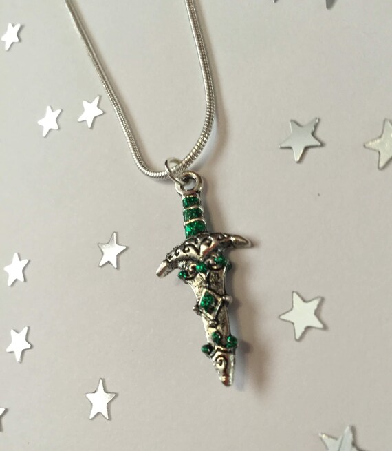 Handmade Mighty Morphin Power Rangers Green Ranger Pendant Necklace