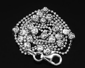 Blue Moon Beads Chain Moonstone Beaded Necklace Nagleandsisters