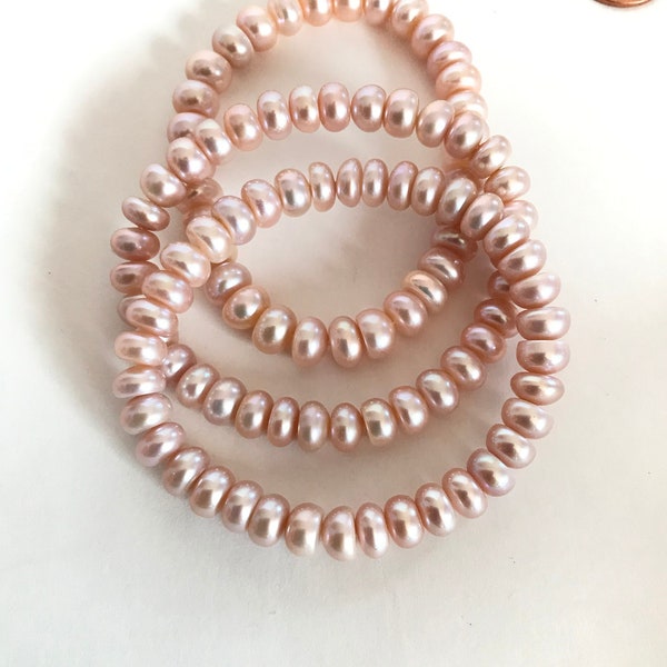 Natural Pearl Bracelet, 8.5mm Pearl Rondelle Bracelet, Bead Bracelet For Women, Gift For Men's, Unisex Bracelet (-JB-0067  )