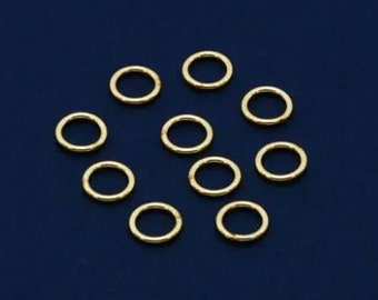 Gold Filled Jump Rings,5mm,6mm7mm Gold filled Open Jump Ring  19, 20,22 Gauge Jump Ring, Jewelry Connector( package of 10 pcs )AYS-JRS40-6GF