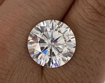 3MM To 11MM Round Moissanite, Loose D Color GRA Certified Moissanite,  VVS Faceted Moissanite, Moissanite For Jewelry Making