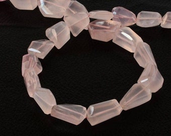 AAA Natural Rose Quartz Bead, 10 - 18mm Genuine Rose Quartz Beads For Jewelry Making, January Birthstone Tumble Bead Bracelet,15 inch Strand