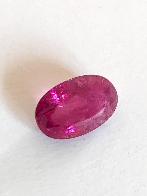 Tourmaline Rose Naturelle 3,32 Ct Qualité AAA - Pierre Fine Ovale Du Mozambique
